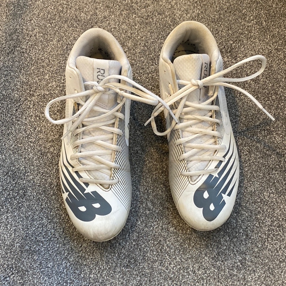 New Balance Rush Lacrosse White Cleats